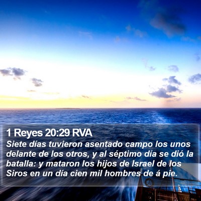 1 Reyes 20:29 RVA Bible Verse Image
