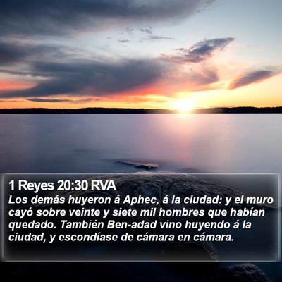 1 Reyes 20:30 RVA Bible Verse Image
