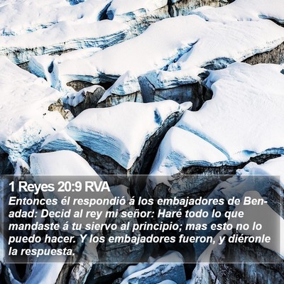 1 Reyes 20:9 RVA Bible Verse Image