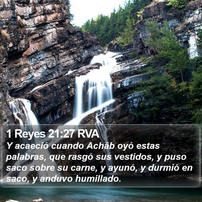 1 Reyes 21:27 RVA Bible Verse Image