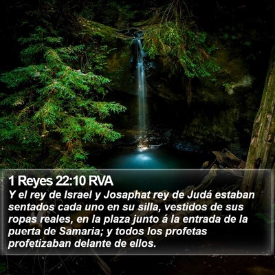 1 Reyes 22:10 RVA Bible Verse Image