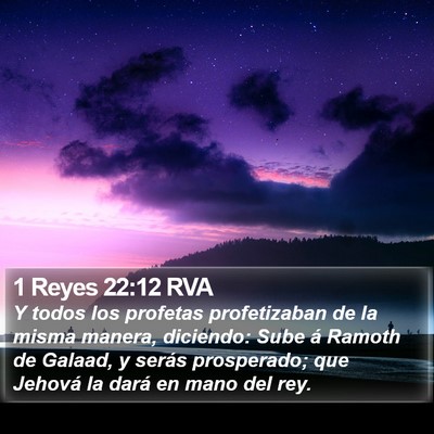 1 Reyes 22:12 RVA Bible Verse Image