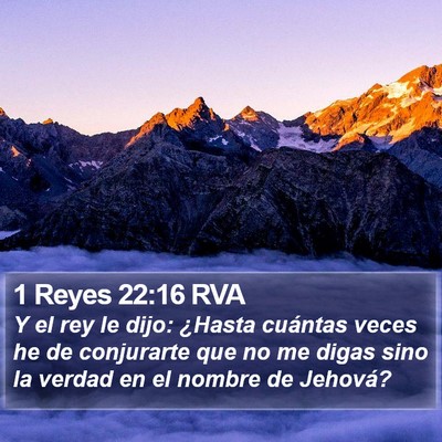 1 Reyes 22:16 RVA Bible Verse Image