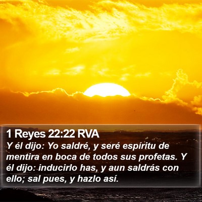 1 Reyes 22:22 RVA Bible Verse Image