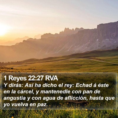 1 Reyes 22:27 RVA Bible Verse Image