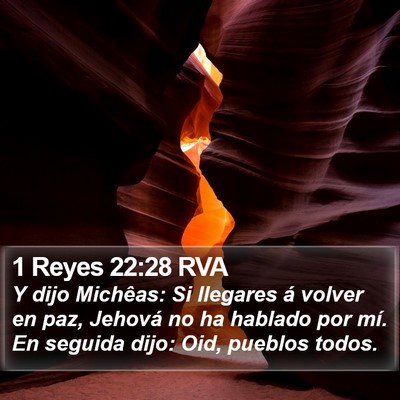 1 Reyes 22:28 RVA Bible Verse Image
