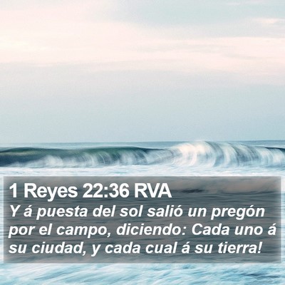 1 Reyes 22:36 RVA Bible Verse Image