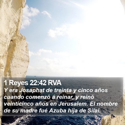 1 Reyes 22:42 RVA Bible Verse Image