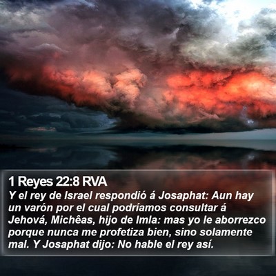 1 Reyes 22:8 RVA Bible Verse Image
