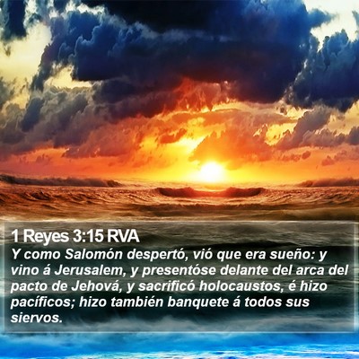 1 Reyes 3:15 RVA Bible Verse Image