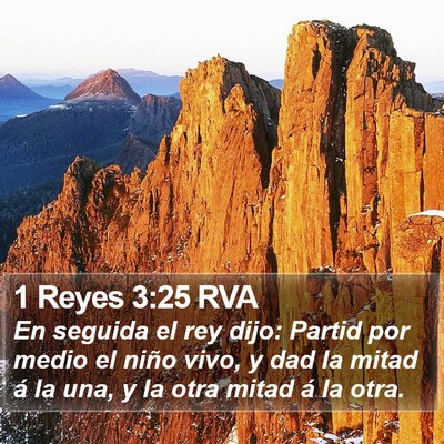 1 Reyes 3:25 RVA Bible Verse Image