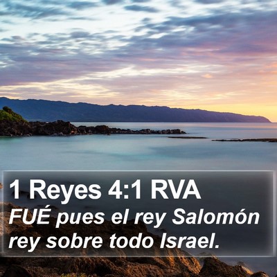 1 Reyes 4:1 RVA Bible Verse Image