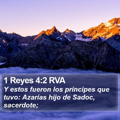1 Reyes 4:2 RVA Bible Verse Image