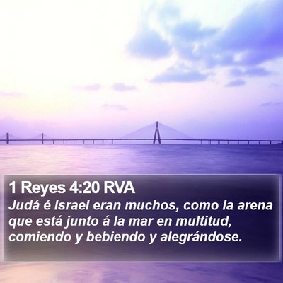 1 Reyes 4:20 RVA Bible Verse Image