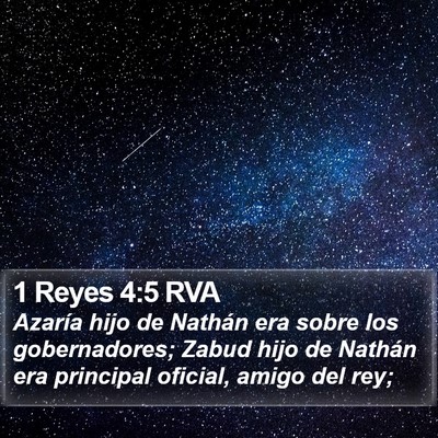 1 Reyes 4:5 RVA Bible Verse Image