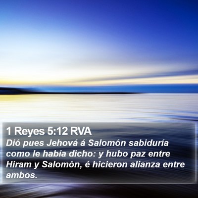 1 Reyes 5:12 RVA Bible Verse Image