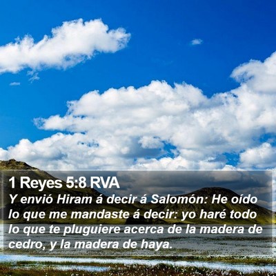 1 Reyes 5:8 RVA Bible Verse Image