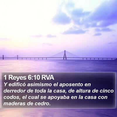 1 Reyes 6:10 RVA Bible Verse Image