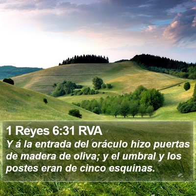 1 Reyes 6:31 RVA Bible Verse Image