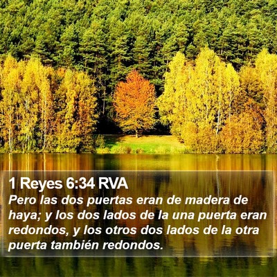 1 Reyes 6:34 RVA Bible Verse Image