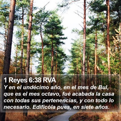 1 Reyes 6:38 RVA Bible Verse Image