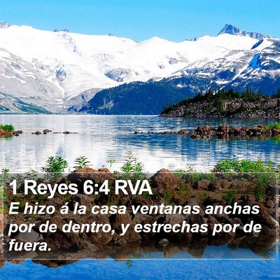 1 Reyes 6:4 RVA Bible Verse Image