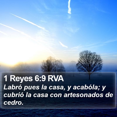 1 Reyes 6:9 RVA Bible Verse Image