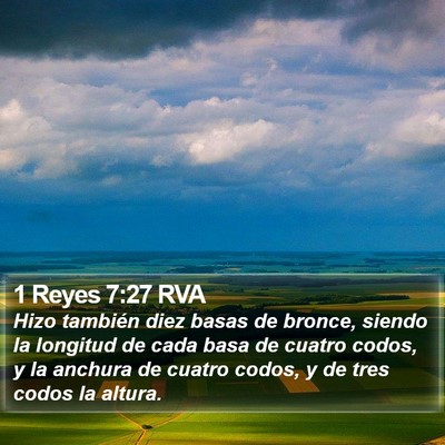 1 Reyes 7:27 RVA Bible Verse Image