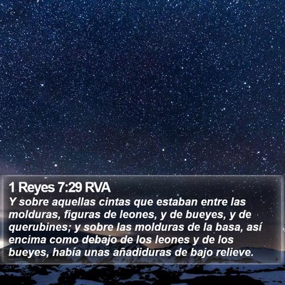 1 Reyes 7:29 RVA Bible Verse Image
