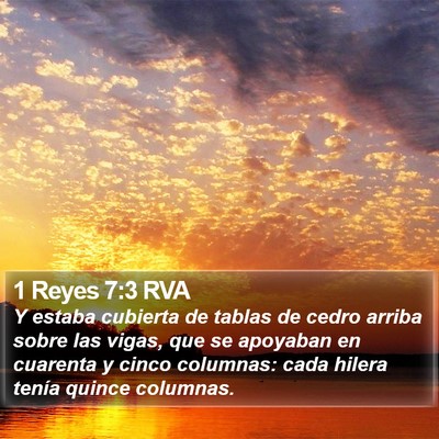 1 Reyes 7:3 RVA Bible Verse Image