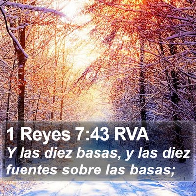 1 Reyes 7:43 RVA Bible Verse Image