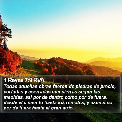 1 Reyes 7:9 RVA Bible Verse Image