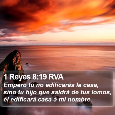 1 Reyes 8:19 RVA Bible Verse Image
