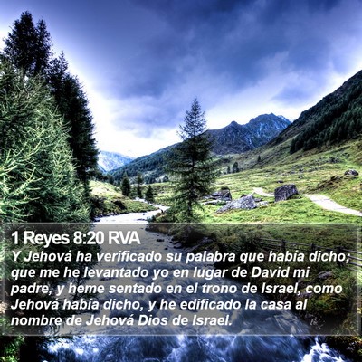 1 Reyes 8:20 RVA Bible Verse Image