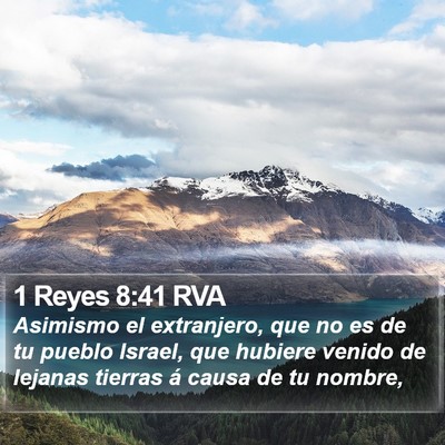 1 Reyes 8:41 RVA Bible Verse Image