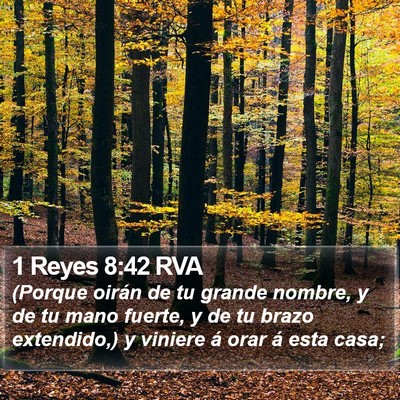 1 Reyes 8:42 RVA Bible Verse Image