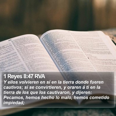1 Reyes 8:47 RVA Bible Verse Image