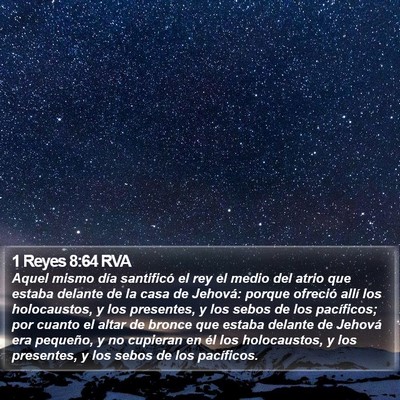 1 Reyes 8:64 RVA Bible Verse Image