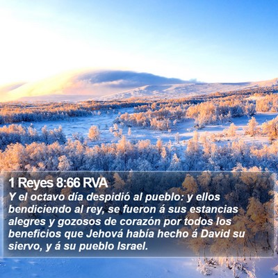 1 Reyes 8:66 RVA Bible Verse Image