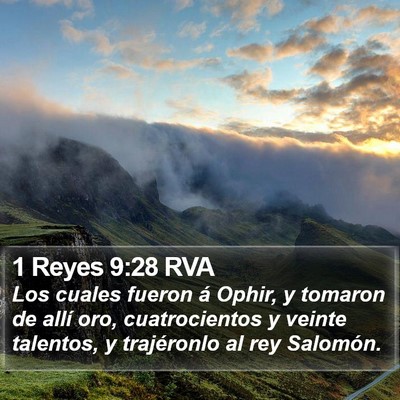 1 Reyes 9:28 RVA Bible Verse Image