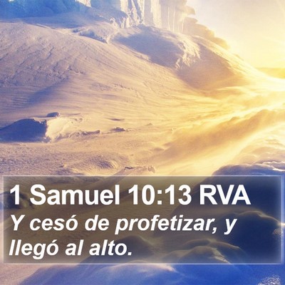1 Samuel 10:13 RVA Bible Verse Image