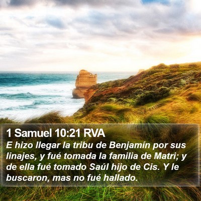 1 Samuel 10:21 RVA Bible Verse Image