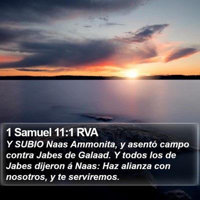 1 Samuel 11:1 RVA Bible Verse Image
