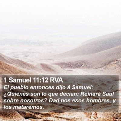 1 Samuel 11:12 RVA Bible Verse Image