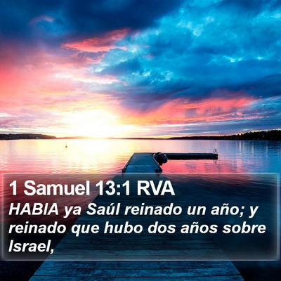 1 Samuel 13:1 RVA Bible Verse Image