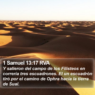 1 Samuel 13:17 RVA Bible Verse Image