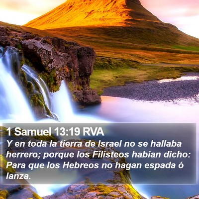 1 Samuel 13:19 RVA Bible Verse Image