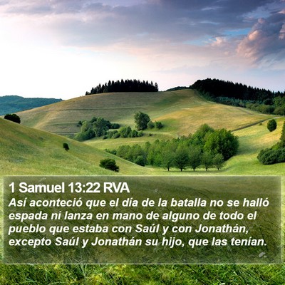 1 Samuel 13:22 RVA Bible Verse Image