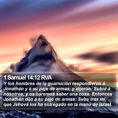 1 Samuel 14:12 RVA Bible Verse Image