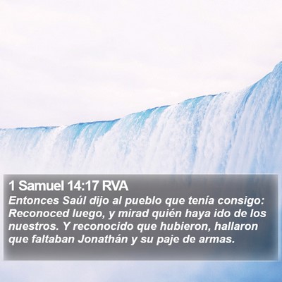 1 Samuel 14:17 RVA Bible Verse Image